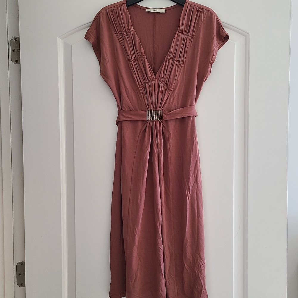Oasis viscose jersey dress